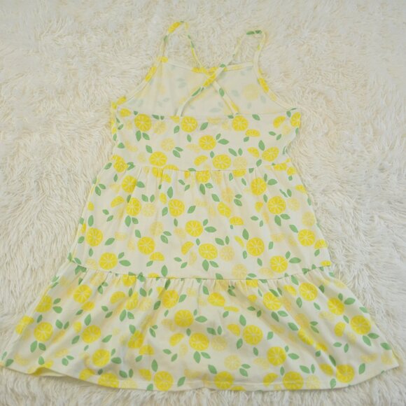 Cat And Jack Girls Cross Back Lemon Summer Dress Size L 10/12 - Picture 2 of 3